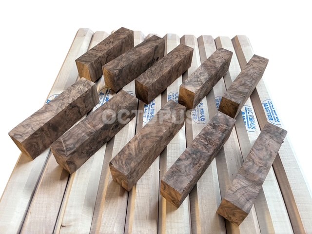 Burl Walnut Knife Handle